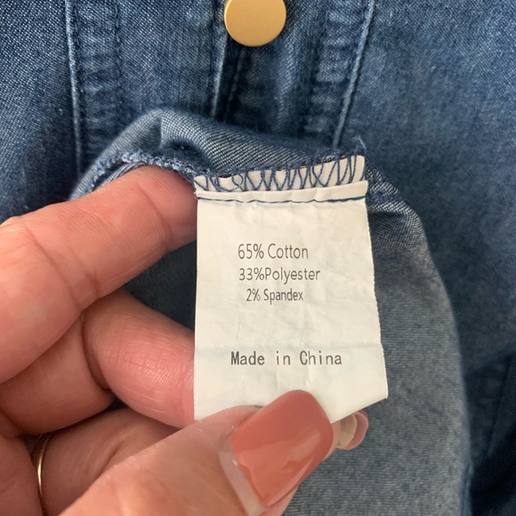 Denim Button-Up Dress - Picture 4 of 5